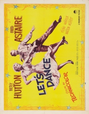 Let's Dance movie poster (1950) metal framed poster