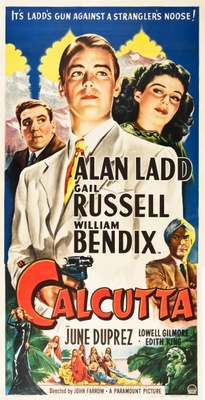 Calcutta movie poster (1947) poster with hanger