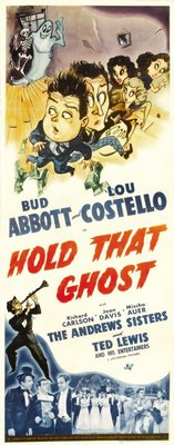 Hold That Ghost movie poster (1941) wood print