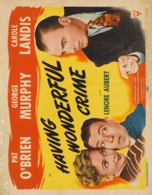 Having Wonderful Crime movie poster (1945) pillow