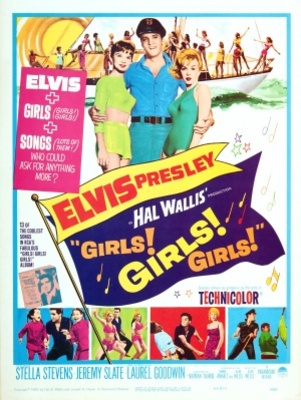 Girls! Girls! Girls! movie poster (1962) metal framed poster