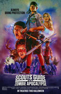 Scout's Guide to the Zombie Apocalypse movie poster (2015) poster with hanger