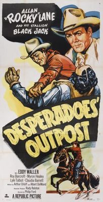 Desperadoes' Outpost movie poster (1952) metal framed poster