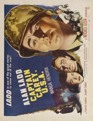 Captain Carey, U.S.A. movie poster (1950) canvas poster