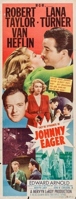 Johnny Eager movie poster (1942) wooden framed poster