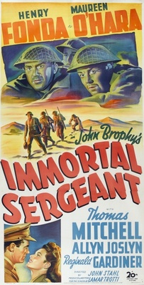 Immortal Sergeant movie poster (1943) canvas poster