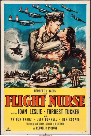 Flight Nurse movie poster (1953) wooden framed poster