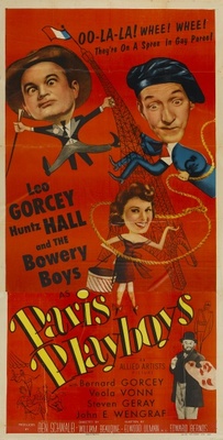 Paris Playboys movie poster (1954) pillow