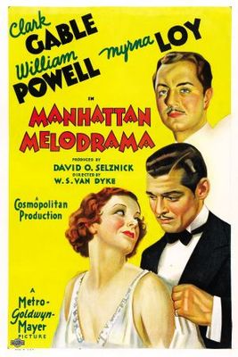 Manhattan Melodrama movie poster (1934) wooden framed poster