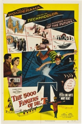 The 5,000 Fingers of Dr. T. movie poster (1953) poster with hanger