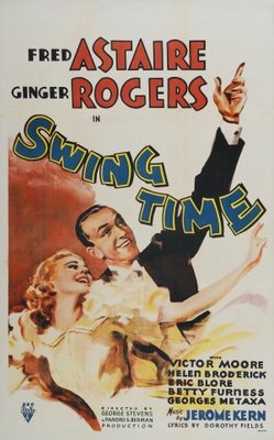 Swing Time movie poster (1936) pillow