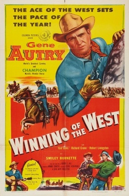 Winning of the West movie poster (1953) poster with hanger