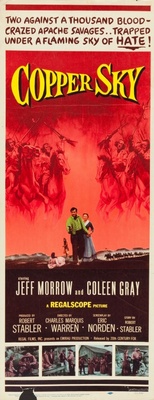 Copper Sky movie poster (1957) metal framed poster