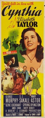 Cynthia movie poster (1947) canvas poster