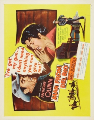 Man from Del Rio movie poster (1956) metal framed poster