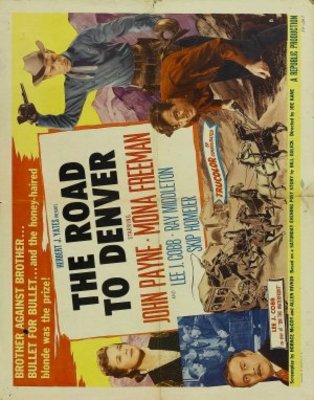 The Road to Denver movie poster (1955) poster with hanger