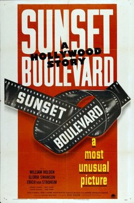 Sunset Blvd. movie poster (1950) poster with hanger