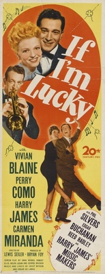 If I'm Lucky movie poster (1946) pillow