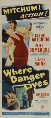 Where Danger Lives movie poster (1950) sweatshirt