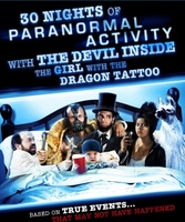 30 Nights of Paranormal Activity with the Devil Inside the Girl with the Dragon Tattoo movie poster (2012) t-shirt #791415