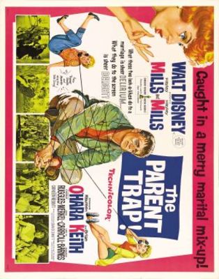 The Parent Trap movie poster (1961) wood print