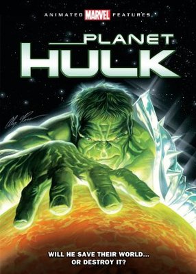 Planet Hulk movie poster (2010) metal framed poster