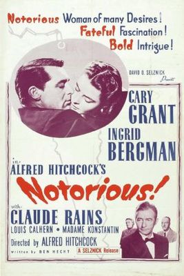 Notorious movie poster (1946) pillow