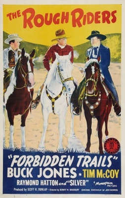 Forbidden Trails movie poster (1941) wood print