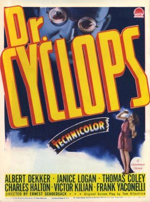 Dr. Cyclops movie poster (1940) wood print