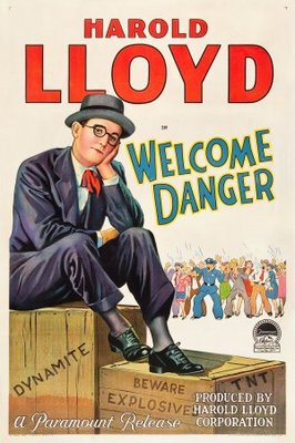 Welcome Danger movie poster (1929) wooden framed poster