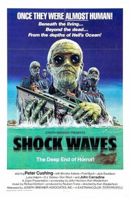 Shock Waves movie poster (1977) poster with hanger