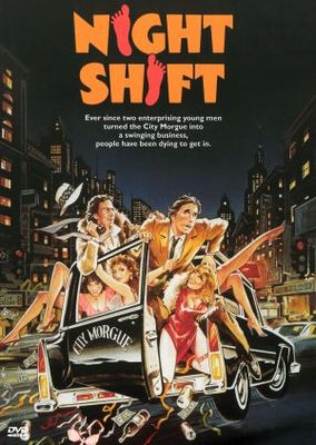 Night Shift movie poster (1982) wood print