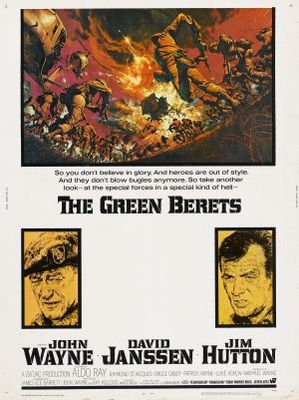 The Green Berets movie poster (1968) pillow