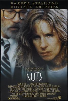 Nuts movie poster (1987) canvas poster