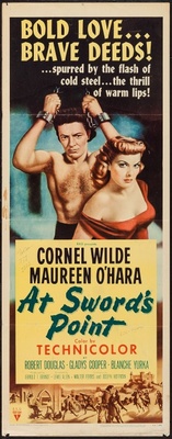 At Sword's Point movie poster (1952) wooden framed poster
