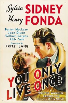 You Only Live Once movie poster (1937) canvas poster