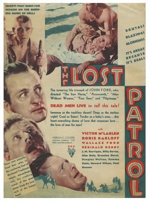 The Lost Patrol movie poster (1934) metal framed poster