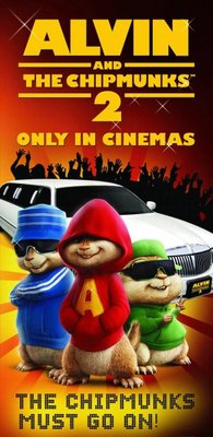 Alvin and the Chipmunks: The Squeakquel movie poster (2009) wood print