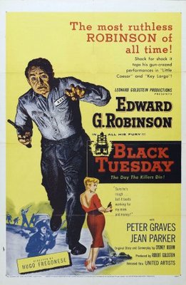 Black Tuesday movie poster (1954) pillow