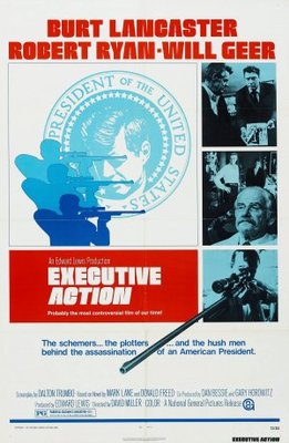 Executive Action movie poster (1973) wood print