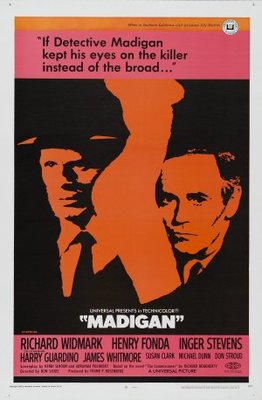 Madigan movie poster (1968) metal framed poster