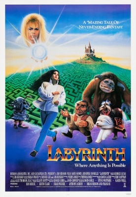 Labyrinth movie poster (1986) metal framed poster
