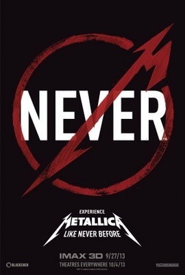 Metallica Through the Never movie poster (2013) poster