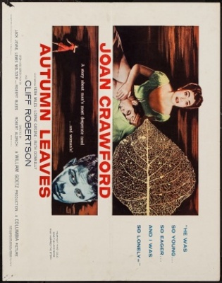 Autumn Leaves movie poster (1956) canvas poster