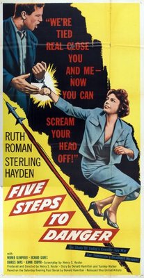 5 Steps to Danger movie poster (1957) poster with hanger