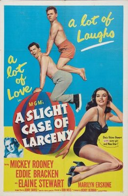 A Slight Case of Larceny movie poster (1953) poster with hanger
