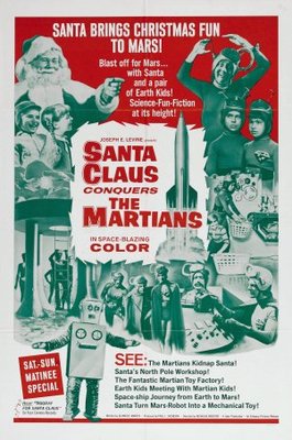 Santa Claus Conquers the Martians movie poster (1964) wooden framed poster