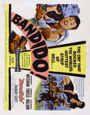 Bandido movie poster (1956) canvas poster