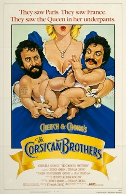 Cheech & Chong's The Corsican Brothers movie poster (1984) wooden framed poster
