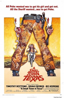 A Small Town in Texas movie poster (1976) poster with hanger